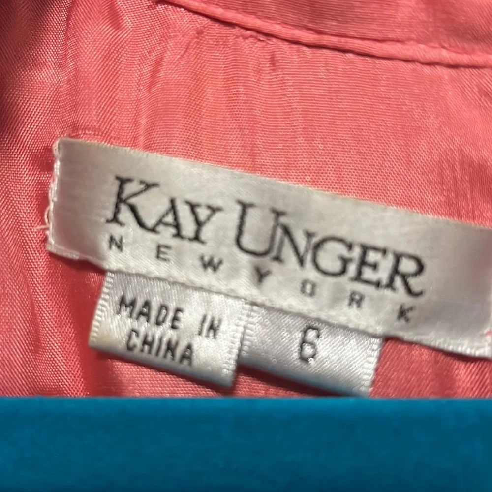 Kay Unger Silk Cotton Blend Party Dress - Picture 3 of 5